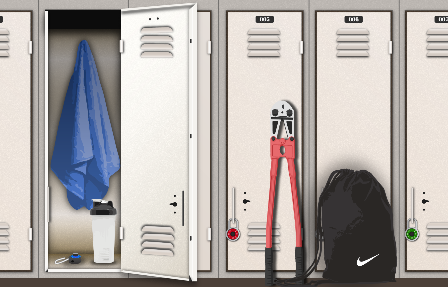 Rec Centre thefts graphic